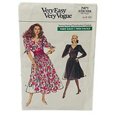 Very Easy Very Vogue Pattern 7471 Misses Dress Size 6 8 10 picture