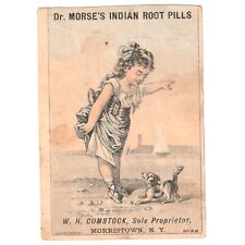 Dr. Morse's Indian Root Pills Morristown Ny Trade Card 1880’s picture
