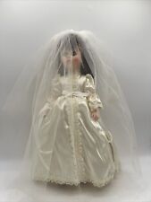 Vintage 1979’s Wedding Bride Doll Large 16” Brunette Marjorie Spangler picture