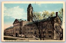 Kansas Fort Leavenworth Staff College Vintage Postcard POSTED picture