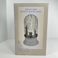 Cracker Barrel Nativity Dome Glitter Globe NEW IN BOX picture