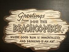 Don The Beachcomber Vintage 1970s Tiki  Coaster picture
