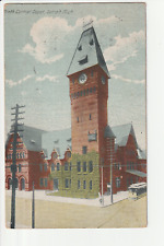 c1912 Ninth Central Depot Train Station Downtown Detroit Michigan  Postcard picture