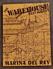 Vintage THE WAREHOUSE RESTAURANT Menu - Marina Del Rey California 1970s picture