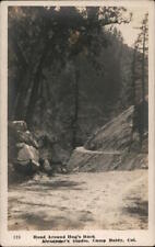 RPPC Camp Baldy,CA Road Around Hog's Back,Alexander's Studio California Postcard picture
