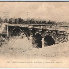 c1900s UDB Pittsburg, PA Early Panther Hollow Bridge Postcard A88 picture