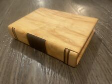 Steven B Levine Wooden Book Hidden Storage Signed - Beautifully Crafted picture