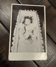 Post Mortem Photo Circa 1890 Cabinet Card Little Girl in Coffin Kind of Unusual picture