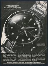1970 Bulova Accutron Deep Sea diver diving watch photo vintage print ad picture