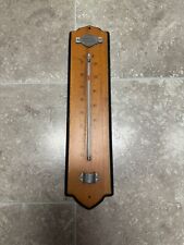Vintage Harley Davidson Wood Wall Mountable Thermometer Broken picture