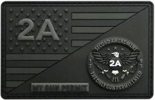 MY Gun Permit 2A 2nd Amendment 1791 Patch [3.5 X 2.0 inch -PVC Rubber- MG11] picture
