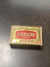 Vintage Advertising Match Box Esskay Quality Meat Hot Dog Products picture
