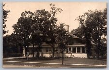 Postcard Beautiful Victorian Era Mansion House Porch Unknown Residence Postcard picture