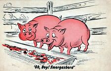 VTG Postcard - Bob's Smorgasbord Steak House - San Francisco - 1946 Signed/Stamp picture