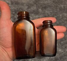 Vintage Whitehall Amber Bottles Lot Of Two (2)  picture