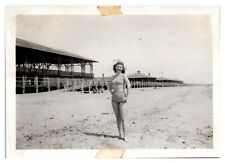 1950's Beach Bathing Suit Pinup Amateur Model Swim Suit Boardwalk VTG Photo A5 picture