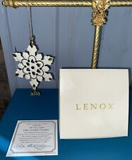Lenox 2003 Annual Gemmed Snowflake Jewel Christmas Ornament Reticulated picture