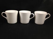 Set of 3 Corning Solid White Coffee Cups 3-1/2” picture