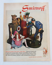 Smirnoff Vodka 1968 Print Ad Make The Party Come Alive Crazy Costumes Cheers picture