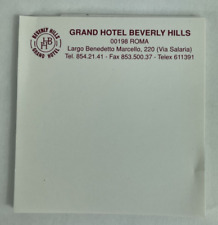 Vintage 1994 Grand Hotel Beverly Hills Notepad Italy picture