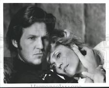 1989 Press Photo Jane Fonda and Jeff Bridges in The Morning After, on CBS. picture