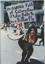 Postcard - Gay Themed - Madame Butterfly - Drag - Pride - Gay Activism - 1998 picture