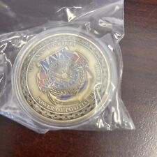 CHALLENGE COIN US NAVY CHIEFS POWER OF POSITIVE LEADERSHIP DONT TREAD ON ME  picture