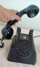 Vtg Telephone PTT made in England Black Bakelite picture