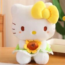 New Sanrio Hello Kitty Cute Kawaii Yellow Sun Dress Up Big 13’ Plush U.S Seller picture