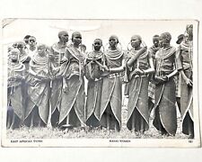 1963 Vtg RPPC Masai Women East Africa Types Photo Postcard Posted Uganda - Calif picture