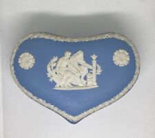 Wedgwood Jasperware Vintage Heart Shaped Trinket/Jewelry Box picture