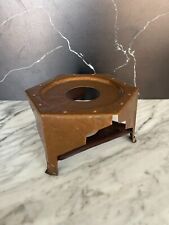 Antique Original Arts and Crafts Mission Hammered Copper Stand or Lamp Base picture