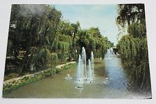 Vintage Postcard Gyula River Koros Hungary Water Fountain Scenic Trees Travel P2 picture