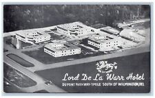 c1950's Aerial View Lord De La Warr Hotel Wilmington Delaware Vintage Postcard picture