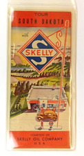 Vintage 1940s Skelly Oil Company Gas Service Station South Dakota Road Map picture