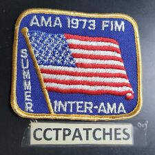 AMA 1973 FIM SUMMER INTER-AMA PATCH AMERICAN MOTORCYCLE ASSOCIATION PATCH picture