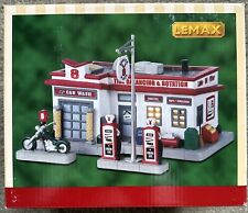 Lemax V8 Service Plaza Christmas Holiday Village Gas Station Light Up New #95481 picture