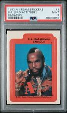 B.A. (BAD ATTITUDE) BARACUS 1983 A-TEAM STICKERS #1 PSA 9 POP 9 ONLY 1 HIGHER picture