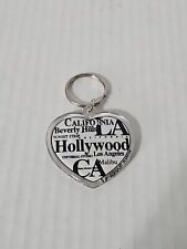Vintage Jay Joshua LA Hollywood Beverly Hills Sunset Strip Heart Key Chain picture