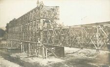 Postcard RPPC C-1910 Bridge Occupational workers construction 23-2971 picture