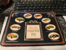 VINTAGE Atlas Classic Cars Collectors 8 Beautiful Pins with Original Display picture