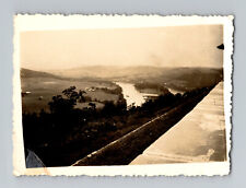 Vintage Scenic Vintage Landscape Photo - Overlook View, c. 1950s Sepia Tone picture