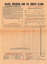 Sears Roebuck WWII 1940s Order Form Buy War Bonds Ephemera W/Envelope picture