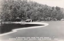 RPPC Broader View the 9th Green Wawona Lodge, West Swanzey New Hampshire PM 1955 picture