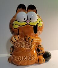 Vintage 1980's Garfield the Cat Cookie Jar Enesco 183  picture