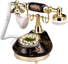 Corded Old Fashion Antique Landline Telephone Decor 1960, Wired Home Office Tele picture