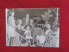 Vintage Real Photo Postcard Family At Dinner picture