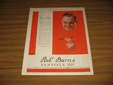 1927 Vintage Ad Robt. Burns Panatella Cigars Happy Man with Cigar picture