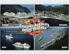 Postcard Skagway Ketchikan Sitka Juneau Cruising Alaska Inside Passage USA picture