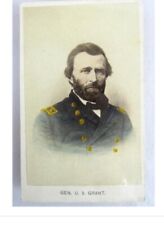 General U.S. Grant CDV Photo/Tinted Color Civil War General, Antique 1880s picture